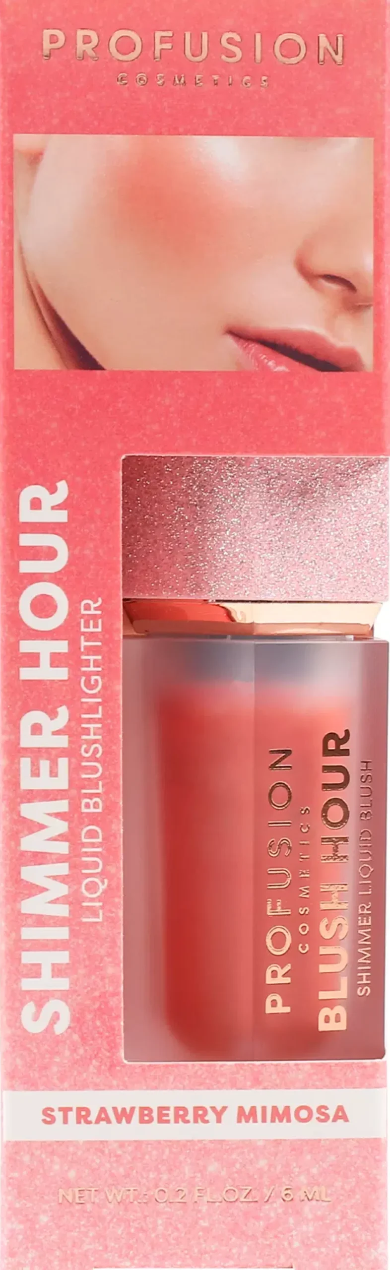 Profusion Cosmetics Shimmer Hour Liquid Blush nestemäinen poskipuna 6 ml