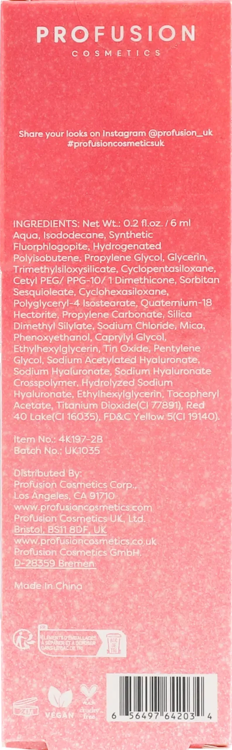 Profusion Cosmetics Shimmer Hour Liquid Blush nestemäinen poskipuna 6 ml