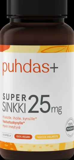 Puhdas+ Super sinkki 25mg 60kaps