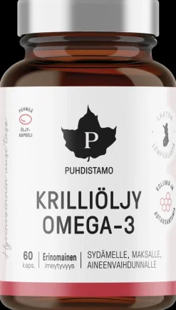 Puhdistamo Krilliöljy Omega-3 60 kapselia