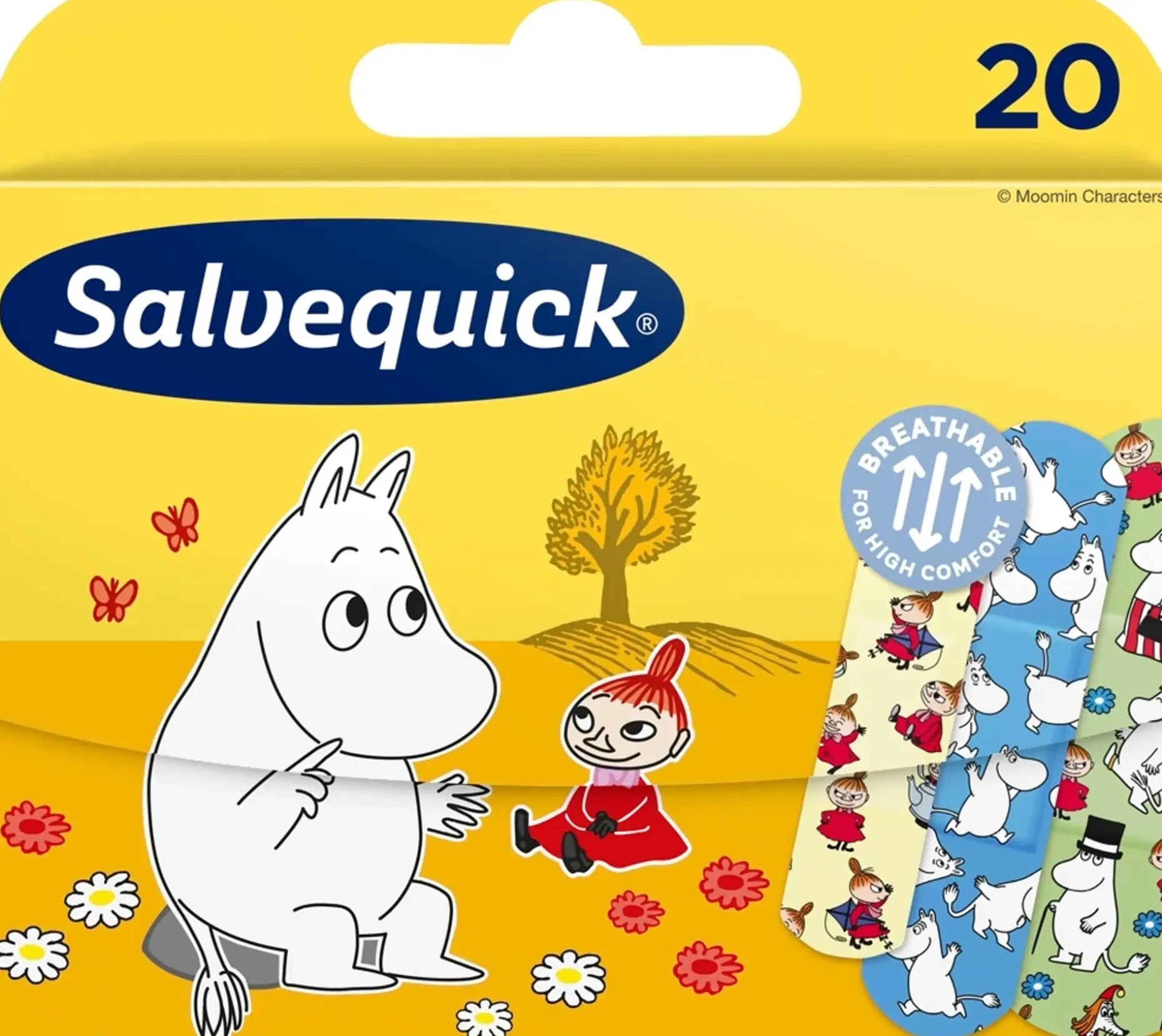 Salvequick Muumi lastenlaastari 3 kokoa 20kpl
