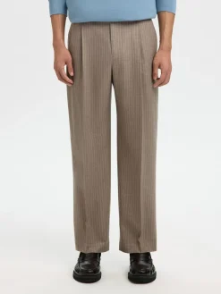SELECTED HOMME Slh220-loose otto lano pleat pant housut
