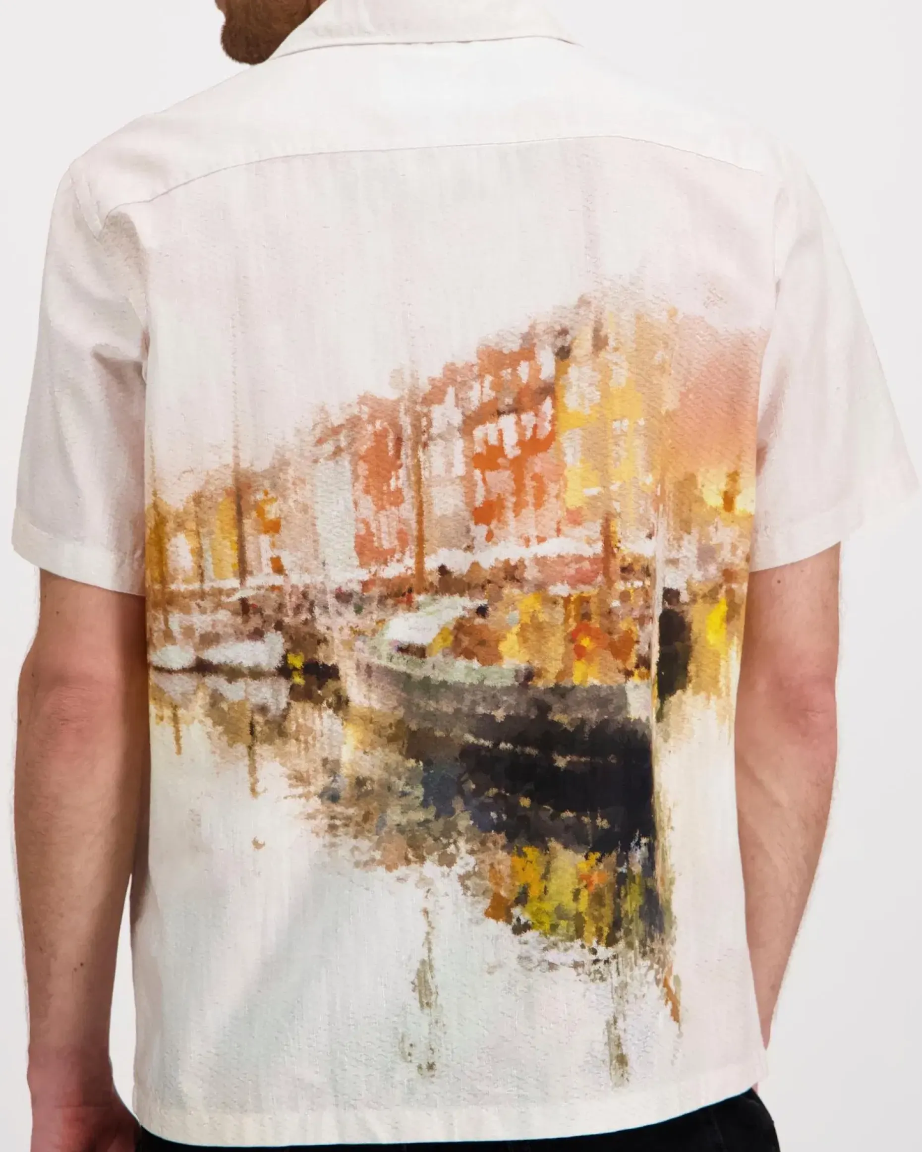 SELECTED HOMME Slhrelaxcarl aop ss shirt kauluspaita