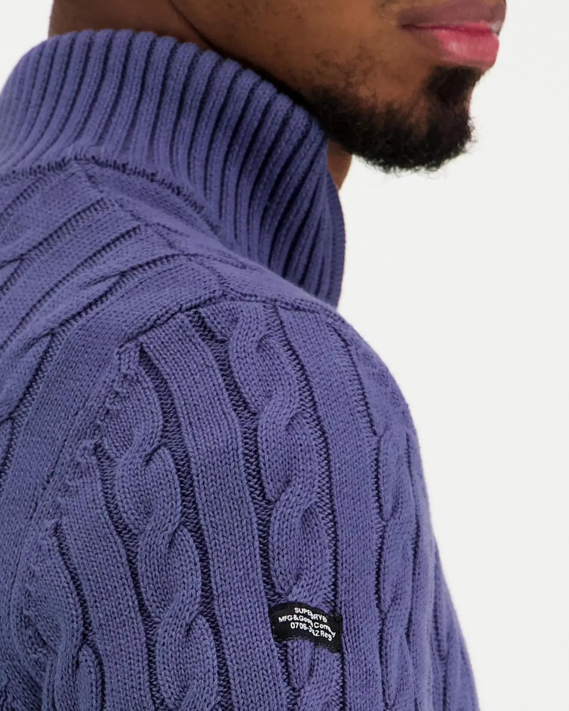 Superdry Preppy cotton cable neule