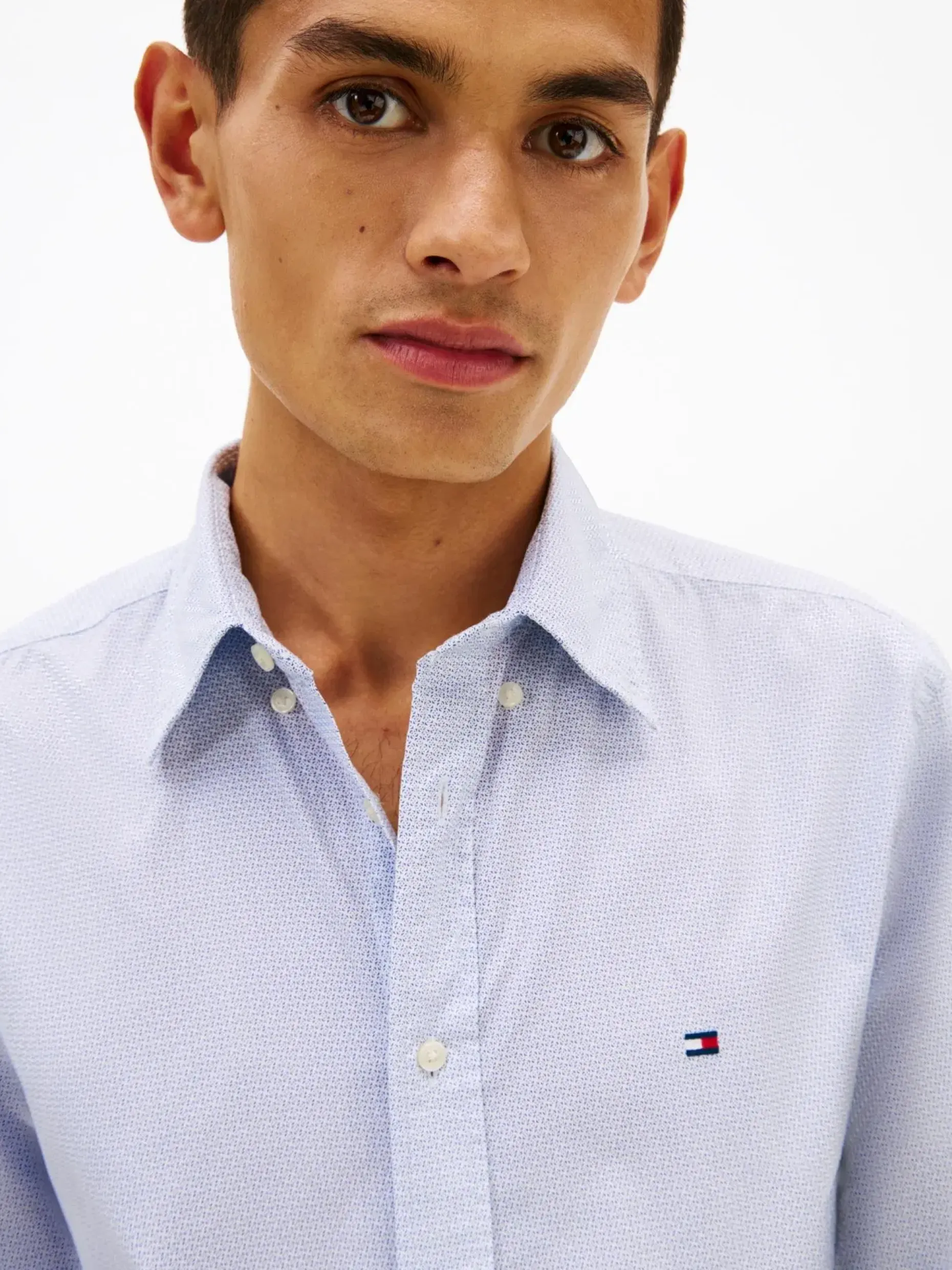 Tommy Hilfiger Flex poplin fake solid rf shirt
