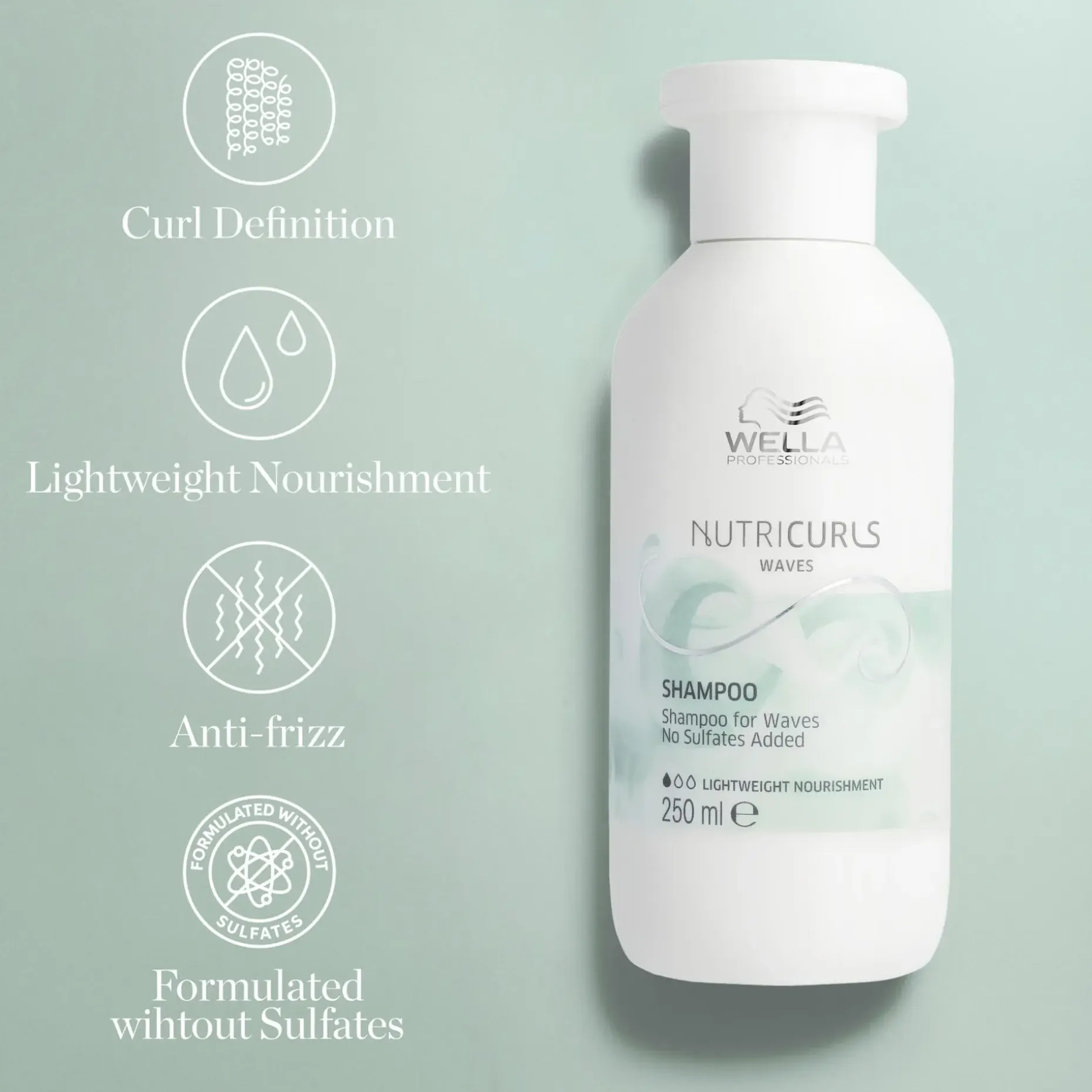 Wella Professionals Nutricurls Waves Shampoo 250 ml