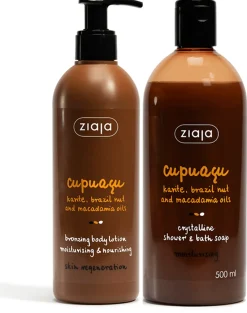 Ziaja cupuacu itseruskettava vartalovoide 300ml + cupuacu suihkugeeli 500ml