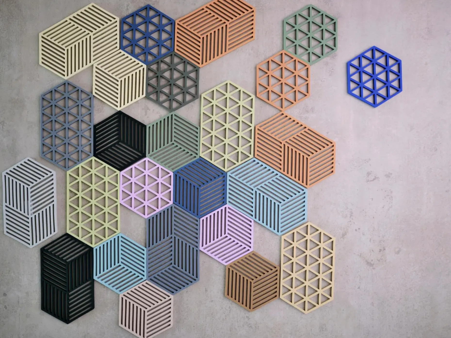 Zone Denmark Hexagon pannunalunen 16x14cm rosemary