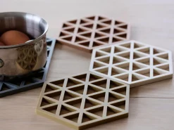 Zone pannunalunen Triangles 16 x 14 cm, vaalea beige